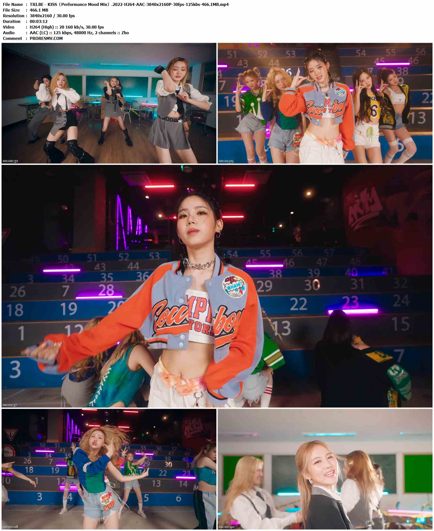 TRI.BE - KISS（Performance Mood Mix）.2022-H264-AAC-3840x2160P-30fps-125kbs-466.1MB官方MV_高清MV